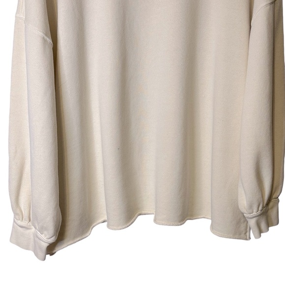 Rails Signature Sweatshirt Ivory Rainbow Lettering Women’s M Terry Casual Prep‎ - Picture 8 of 12